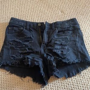 Black American eagle shorts